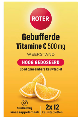 Roter Gebufferde Vitamine C 500mg Kauwtabletten