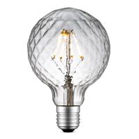 Edison Vintage LED filament lichtbron Globe - Helder - G95 Deco - Retro LED lamp - 9.5/9.5/13.5cm - geschikt voor E27 fitting - Dimbaar - 4W 440lm 3000K - warm wit licht - thumbnail