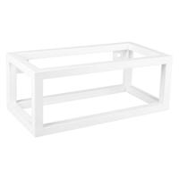 Differnz Hura L handdoekhouder 40 x 22 x 15 cm powder coated steel mat wit - thumbnail