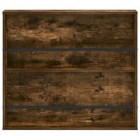 Tijdschrift Rek Gerookt eiken 80 x 12 x 70 cm Bewerkt hout - thumbnail