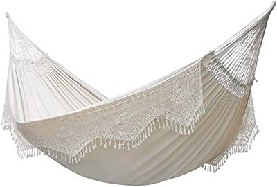 Vivere Braziliaanse effen 2-persoons hangmat (Kleur: grijs) Vivere Braziliaanse effen 2-persoons hangmat (Kleur: grijs)