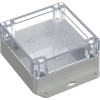 TRU COMPONENTS 6U07121206737 TC-13865316 Industriële behuizing 151.4 x 121.4 x 60 ABS-PC Lichtgrijs, Transparant 1 stuk(s) - thumbnail