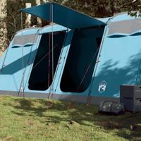 VidaXL Tunneltent 10-persoons waterdicht blauw - thumbnail