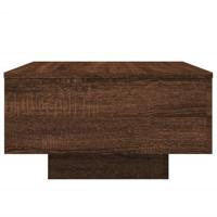 Salontafel met LED-verlichting 55x55x31 cm bruin eikenkleur - thumbnail