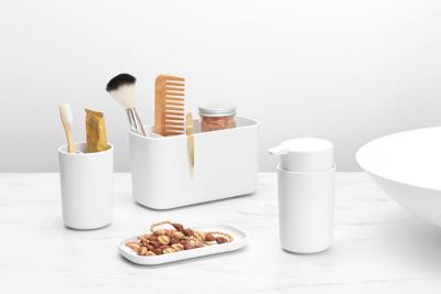 Brabantia renew badkameraccessoires set van 3 white - thumbnail
