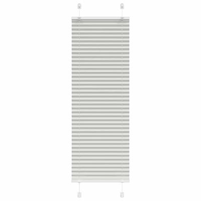 Pliss rolgordijn 45x100 cm stofbreedte 44,4 cm lichtgrijs