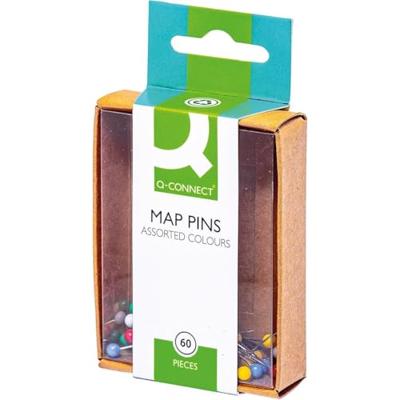 Q-CONNECT signalisatiespelden, geassorteerde kleuren, doosje van 60 stuks Q-CONNECT signalisatiespelden, geassorteerde kleuren, doosje van 60 stuks