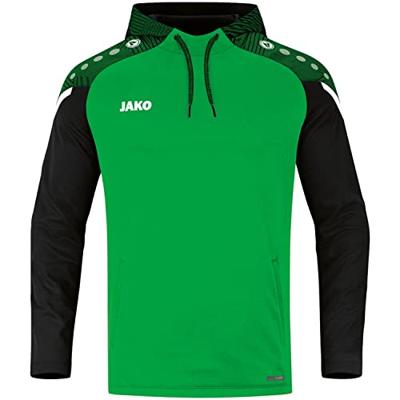 JAKO 6722K Sweater Met Kap Performance Kids - Zachtgroen/Zwart - 140