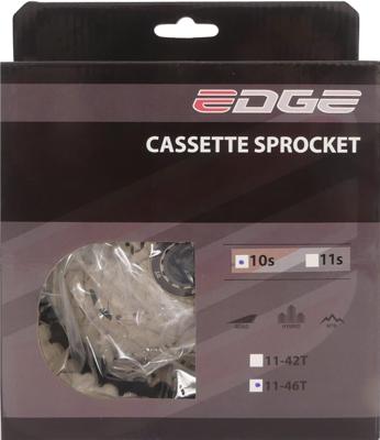 Edge cassette 10 speed cs-m6010 11-46t -zilver/zwart