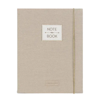 Pimpelmees Notitieboek A5 Mono Luxe Linnen Warm Nude Pimpelmees Notitieboek A5 Mono Luxe Linnen Warm Nude