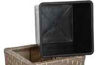 Plantenbakkenset Home ESPRIT Polypropyleen Rotan 40 x 40 x 36 cm - thumbnail