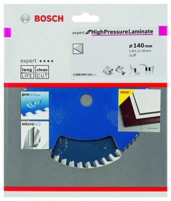 Bosch Accessoires Cirkelzaagblad Expert for High Pressure Laminate 140X20X1.8/1.3X42 - 2608644131 Bosch Accessoires Cirkelzaagblad Expert for High Pressure Laminate 140X20X1.8/1.3X42 - 2608644131