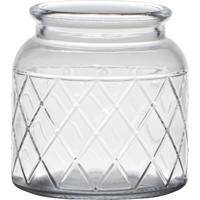 Hakbijl Glass Brussel vaas glas met motief ø10xh10,5cm - thumbnail