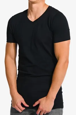 Heren T-shirt V-hals M3000, Extra Lang