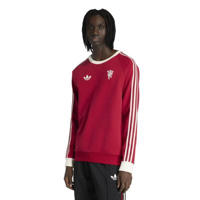 adidas Manchester United Originals Crew Sweater Rood Wit