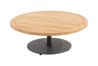 4 Seasons Outdoor | Koffietafel Volta Teak Ø80 cm x 30(h) cm | Antraciet