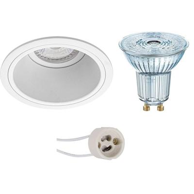 GU10 Inbouwspot Set - Mat Zwart - Vierkant - Verdiept - Philips - MASTER 927 36D VLE - DimTone Dimbaar - Pragmi Pollon Pro - 3.7W - Warm Wit 2200K-2700K - 82mm GU10 Inbouwspot Set - Mat Zwart - Vierkant - Verdiept - Philips - MASTER 927 36D VLE - DimTone Dimbaar - Pragmi Pollon Pro - 3.7W - Warm Wit 2200K-2700K - 82mm