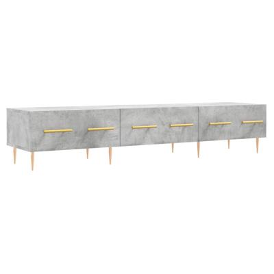 Tv-meubel 150x36x30 cm bewerkt hout betongrijs Tv-meubel 150x36x30 cm bewerkt hout betongrijs