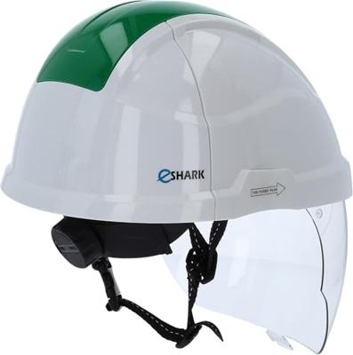 Werkveiligheidshelm met gezichtsbescherming, groen KS Tools 117.0139