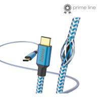 Hama USB-C naar USB-C Reflective kabel (USB-C aansluitkabel, PD USB type C oplaadkabel, 480 Mbit/s, 1,5 m, voor MacBook Pro, iPad, ChromeBook, Samsung Galaxy S21) blauw - thumbnail