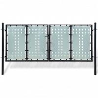 Poort enkel 300x175 cm zwart - thumbnail