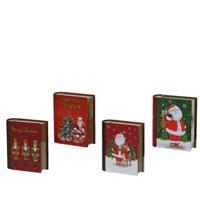 Opbergboek blik kerst 11,8x10x3,8cm - thumbnail