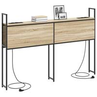 Bergend Hoofdeinde met Oplaadstation Sonoma eiken 135 cm - thumbnail