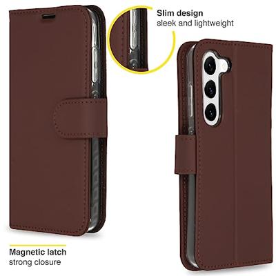 Accezz Wallet Softcase Bookcase Samsung Galaxy S23 Plus Telefoonhoesje Bruin