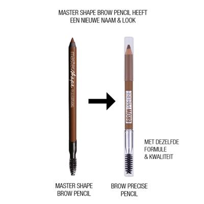 Maybelline Brow Precise Wenkbrauwpotlood - Dark Blond - Blond - Wenkbrauwpotlood met Stylingborstel (voorheen Master Shape Pencil)