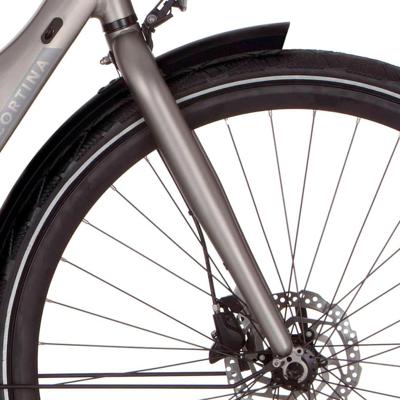 Cortina voorvork e-mozzo shadow silver matt