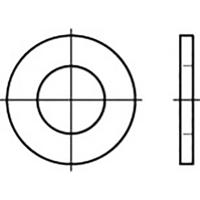 TOOLCRAFT Onderlegring Staal 25 stuk(s) TO-5433666 - thumbnail