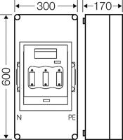 Hensel 2000191 Zekeringhouder Afmeting zekering: 2 3-polig 400 A 800 V - thumbnail