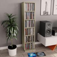 Cd-kast 21x20x88 cm bewerkt hout sonoma eikenkleurig - thumbnail