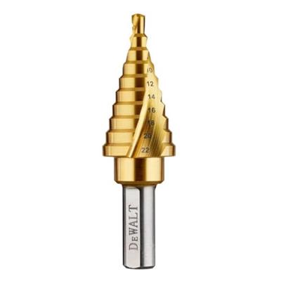 DeWalt Accessoires Metaal trappenboor | Titanium | 4-22 mm | schacht aansluiting - DT90246-QZ DeWalt Accessoires Metaal trappenboor | Titanium | 4-22 mm | schacht aansluiting - DT90246-QZ