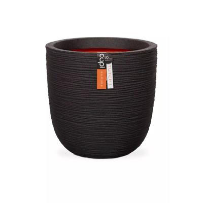 Capi Pot Bol Rib NL 43x41 cm - Zwart - thumbnail