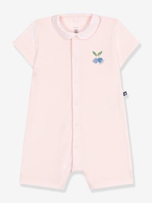 Babyrompertje met rond kraagje PETIT BATEAU rouge