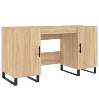 Bureau 140x50x75 cm bewerkt hout sonoma eikenkleurig - thumbnail