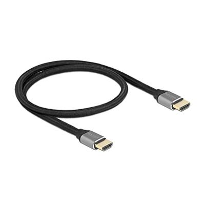 Delock 83994 HDMI-kabel HDMI Aansluitkabel HDMI-A-stekker 0.5 m Grijs 8K UHD, Vergulde steekcontacten, Afgeschermd (drievoudig), eARC Delock 83994 HDMI-kabel HDMI Aansluitkabel HDMI-A-stekker 0.5 m Grijs 8K UHD, Vergulde steekcontacten, Afgeschermd (drievoudig), eARC