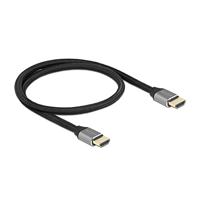 Delock 83994 HDMI-kabel HDMI Aansluitkabel HDMI-A-stekker 0.5 m Grijs 8K UHD, Vergulde steekcontacten, Afgeschermd (drievoudig), eARC - thumbnail