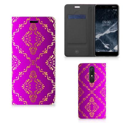 Telefoon Hoesje Nokia 5.1 (2018) Barok Roze Telefoon Hoesje Nokia 5.1 (2018) Barok Roze