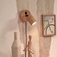 GOOD&MOJO Wandlamp 'Java' Spot, Bamboe, kleur Naturel - thumbnail