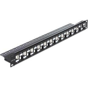 DeLOCK Keystone Patchpanel 19" 24 Port patchpaneel