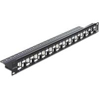 DeLOCK Keystone Patchpanel 19" 24 Port patchpaneel - thumbnail