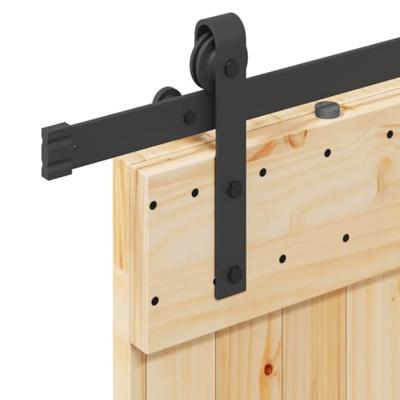 Schuifdeur met beslag 80x210 cm massief grenenhout