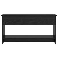 Salontafel Zwart eiken 102 x 50 x 52.5 cm Bewerkt hout - thumbnail