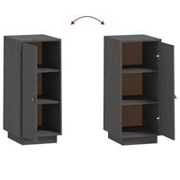 Dressoir 34x40x75 cm massief grenenhout grijs - thumbnail