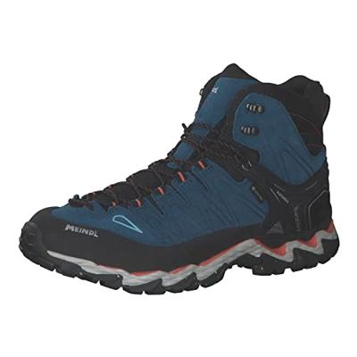 Meindl Lite Hike Gtx Heren Hoge Wandelschoen Blau/Orange 11/46 Meindl Lite Hike Gtx Heren Hoge Wandelschoen Blau/Orange 11/46