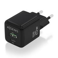 Oplader Aisens ASCH-20W2P011-BK 20 W Zwart (1 Stuks) - thumbnail
