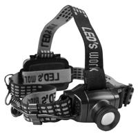 LED&apos;s Work Hoofdlamp op batterijen - Met zoomfunctie - Dimbaar - IP44 waterdicht - 400 Lumen - thumbnail