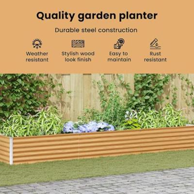 Verhoogde plantenbak 485 x 50 x 36 cm Gegalvaniseerd staal